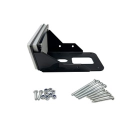 Heavy-Duty Transom Mount for Trolling Motors – 5mm Thick Cast Aluminum Bracket for Kayaks and Boats (Black)