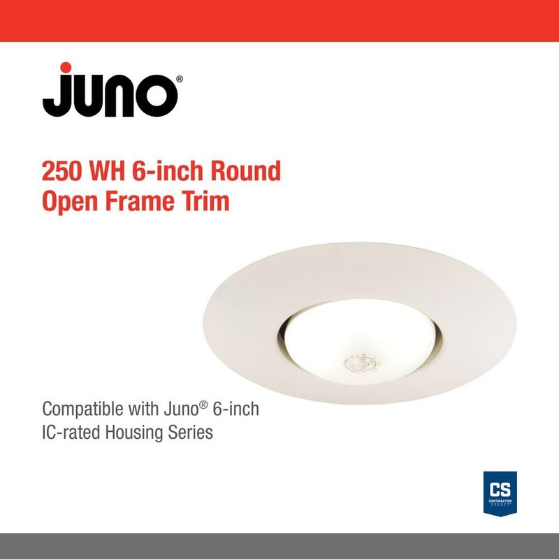 Juno Lighting Group 250 WH BR30 Halogen Open Frame in
