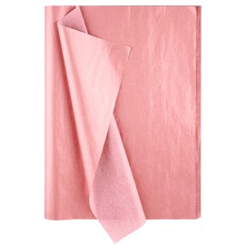Tissue Paper Rose Gold Tissue Paper Metallic Gift Wrapping Paper Gift Packaging Material for Christmas, Wedding, Birthday, DIY Craft, 100 Sheets, 50 x 35 cm