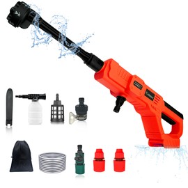 Car Power Washer for Milwaukee 18V Battery 48-11-1850,650PSI Portable Pressure Cleaner with 6-in-1 Nozzle Soap Container for Car Floor Fence Cleaning (Tool Only,No Battery)