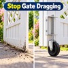 4 Inch Heavy Duty Rubber Gate Caster – Spring-Damped Universal