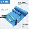 Quick Dry Camping Towel, Microfiber Travel Towel 3 Size at