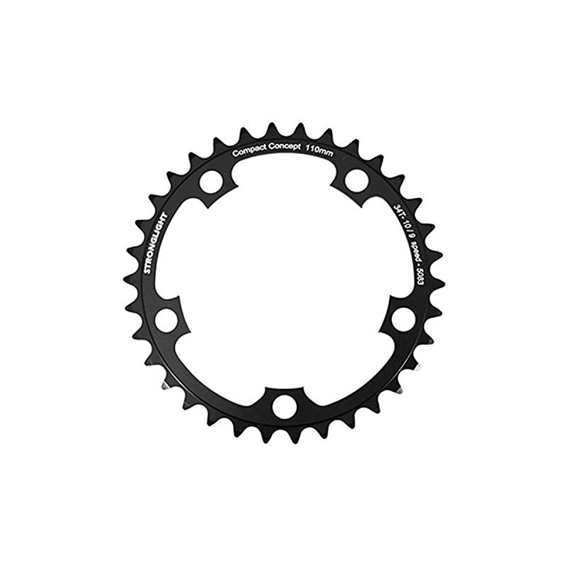 Stronglight 5-Arm/110PCD Chain Ring - Black, 42 T