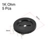 uxcell 1K Ohm Dial Wheel Potentiometer for Audio Stereo Volume