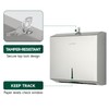 anydry Wall Mount Paper Towel Dispenser 250-Sheet Capacity Brushed Stainless