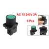 uxcell A12082000ux0366 1 NO N/O Green Sign Momentary Push Button