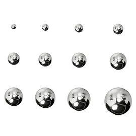 ZYsteelball (30pcs, 7/16") High-Precision Steel Ball 304 Stainless Steel Bearing Ball G100