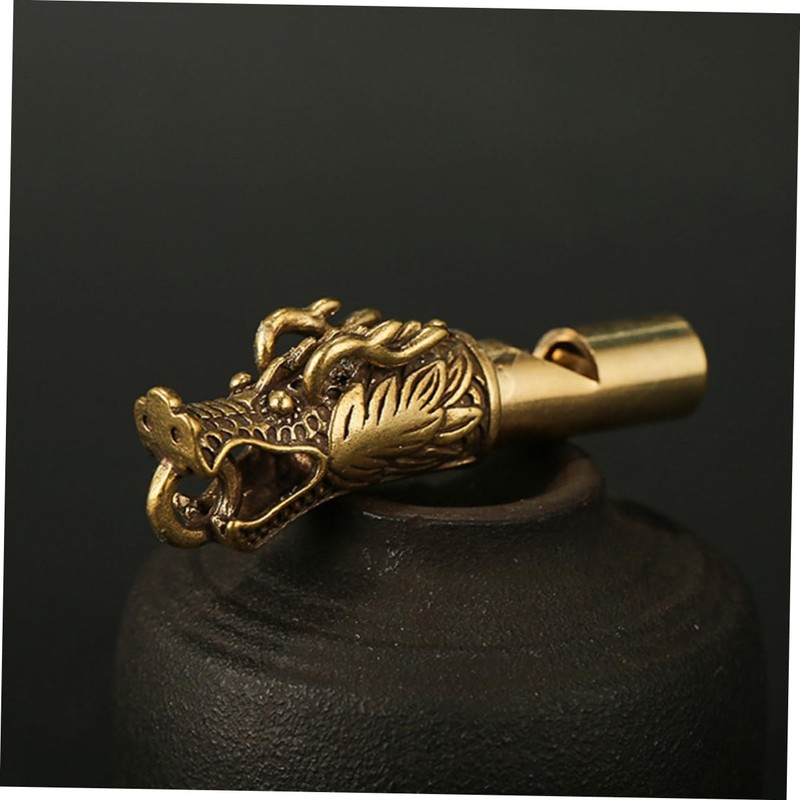 Kisangel Whistle Dragon Head Keychain 2pcs Sports Whistle High Volume