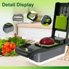 Vegetable Cutter Set with Interchangeable Stainless Steel Blades, Removable Vegetable
