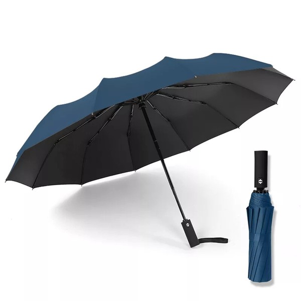 ACESOME 12 Ribs Automatic Umbrella Windproof Strong,Reinforced Windproof Umbrella, Portable