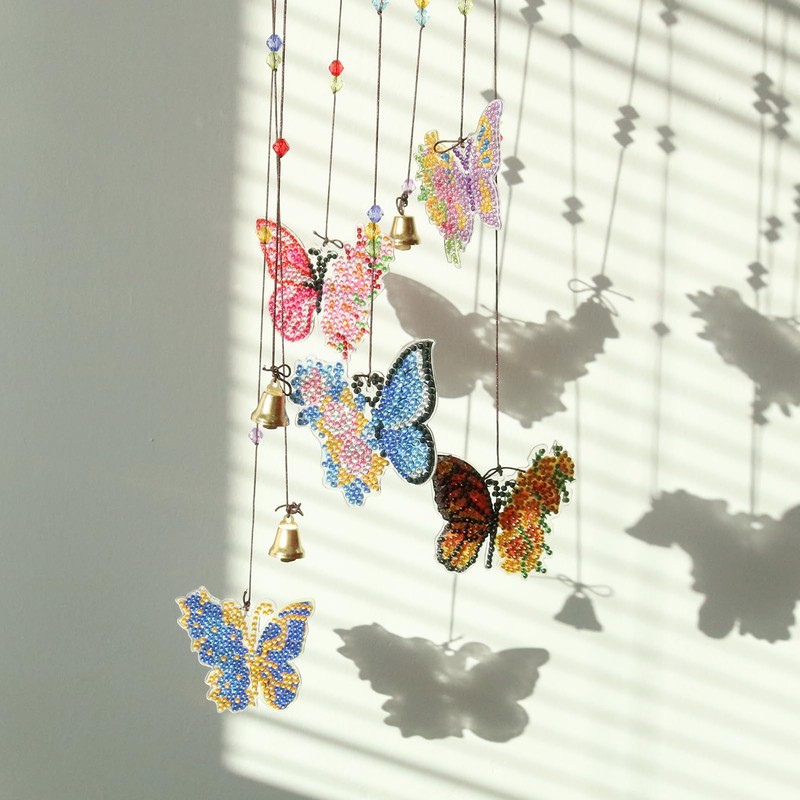 Azjachiny Diamond Art Wind Chime Diamond Painting Kits for Adults,
