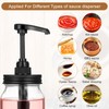 8 Pack Mason Jar Syrup Dispenser Pump Lids Coffee Syrup