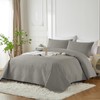 akkialla Full/Queen Size Quilt Bedding Set,Dark Grey Lightweight Microfiber Soft