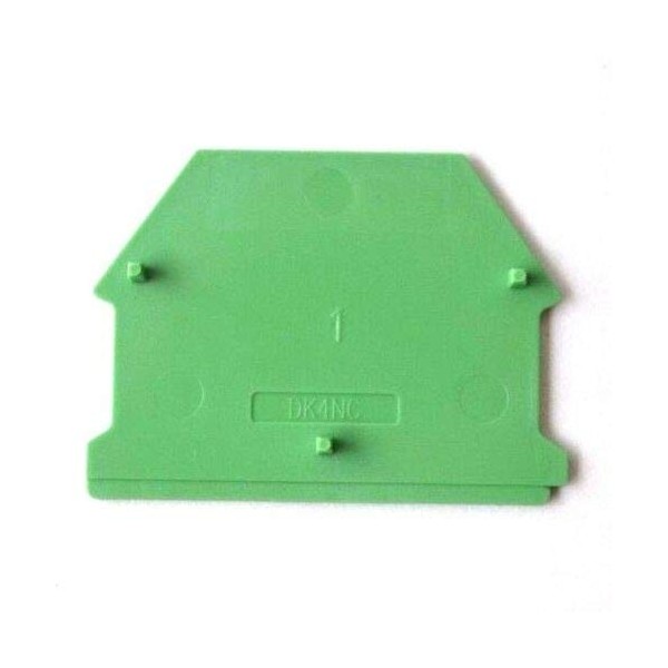 ICI Dinkle DK4NC-GN DIN Rail Terminal Block End Cover for