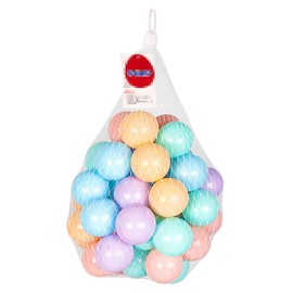 Color Ball Toy Balls, Le Ray's House, CE Certified, 50 Pieces/100 Pieces, 5 Colors, Diameter 2.3 inches (5.8 cm), 2.6 inches (6.5 cm), 2.6 inches (7 cm), Soft Polyethylene, Storage Net Included, For Pools/Ballhouses
