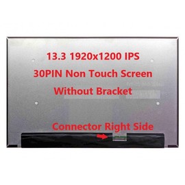 FULLCOM New 13.3" LCD Replacement Screen LP133WUA-SPB1 WUXGA IPS 1920x1200 30 Pin Matte for Laptop/Display/Screen/LCD Application