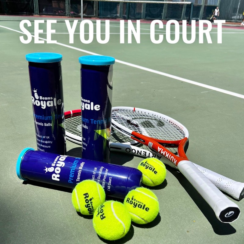 Beans Royale Tennis Balls 4 Pack for All Tennis Balls,