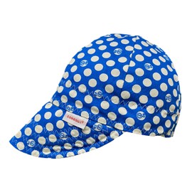 Comeaux Caps Reversible Welding Cap Blue Polka Dot (8)