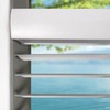 Calyx Interiors 1” Cordless Vinyl Mini Blinds, White, 42.5" W