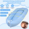 QUDWFOHY Baby Lounger for Newborn, 100% Cotton Soft Breathable Lounger