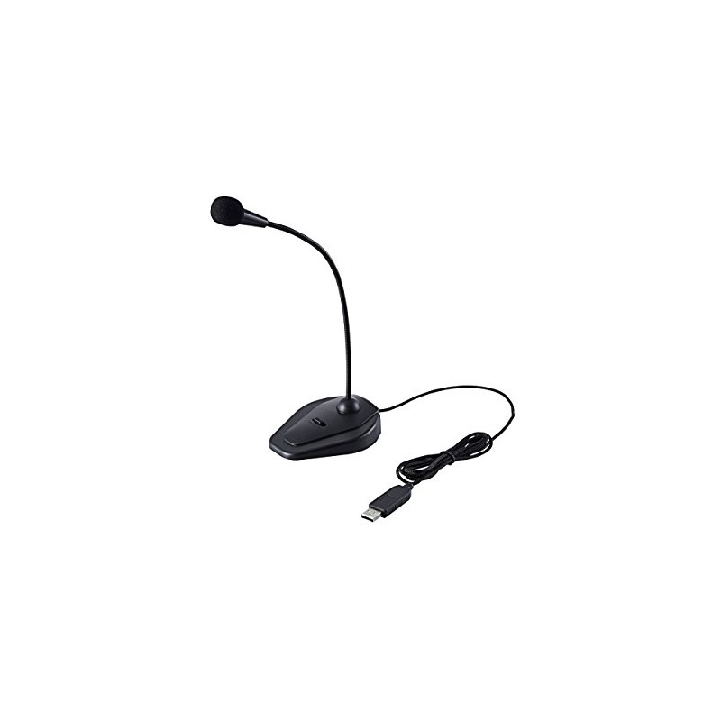 エレコム マイク USBマイク 切り替えスイッチ付き ブラック HS-MC05UBK