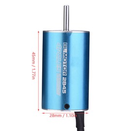 RC Motor, 4-Pin 12-Slot RC Car Motor, Waterproof 2845 5000KV/5900KV Brushless Motor for RC Car in 1/12 1/14 Scale (5900KV)