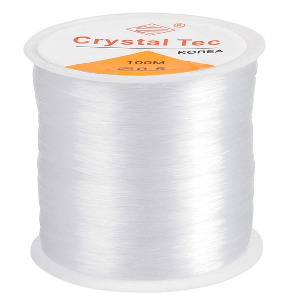 100m Clear Nylon Invisible Thread - 0.5mm Elastic Invisible String,