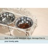 Oligsky Iron Dog Cat Bowls Elevated - Dog Cat Food
