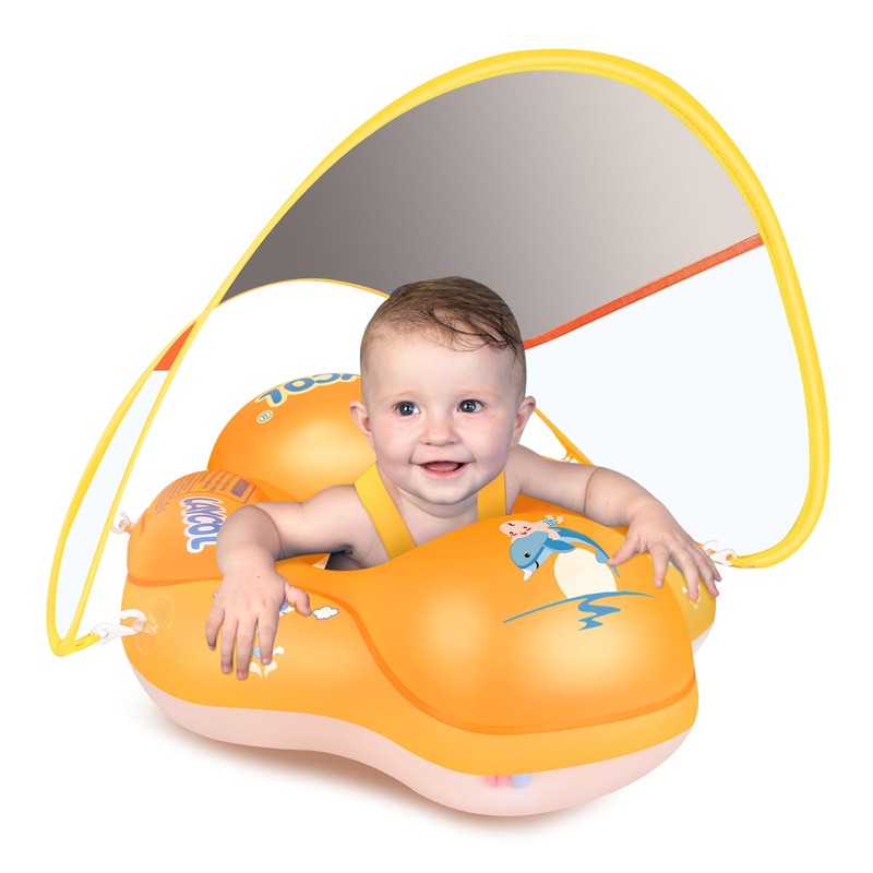 LAYCOL Baby Swimming Float Inflatable Baby Pool Float Ring with