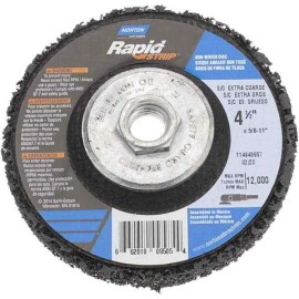 Norton 66261009585 Rapid Strip Type 27 Depressed Center Wheel: 4.5" Diameter