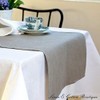 Linen & Cotton Luxury Natural Table Runner ANABELLA, 100% Linen
