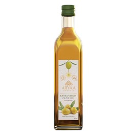 Aryaa Organic 100% First Cold Pressed Organic Extra Virgin Olive OIl 1.32GAL - Energy Infused, Certified Organic, Non-GMO, 100% Natural, Sourced from Tunisia, We give back: MissionNeem8 (1 Liter)