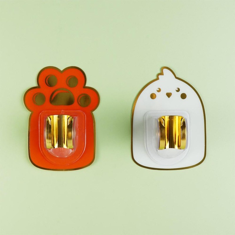 GUEDKIKL 3 Pcs Shower Bracket, Punch-Free Wall Mounted Shower Head