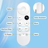 Replacement Voice Remote Control for Google Chromecast 4K Snow Snow