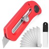 Stainless Steel Heavy-duty Utility Knife with Comfortable Silicone Cover, Quick