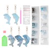5Pcs Dolphin Diamond Painting Keychain DIY 5D Cartoon Pendant Stylish
