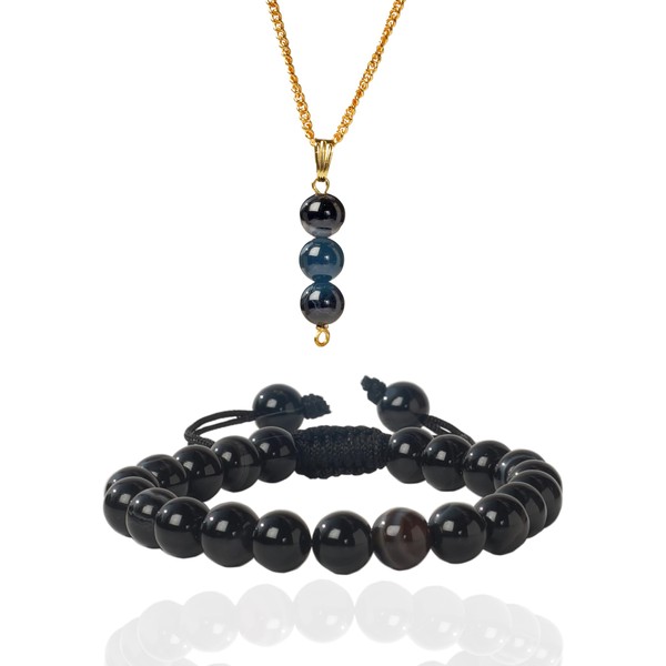 Sulemani Onyx Bracelet & Pendant necklace - Natural Sulemani Onyx