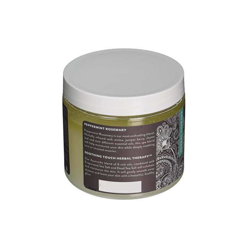 Soothing Touch Herbal Salt Scrub, Peppermint Rosemary - 20 Oz