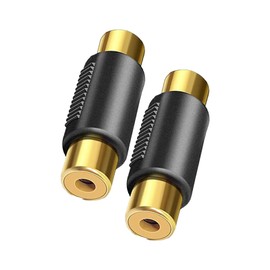 RCA Extension Adapter Set of 5 Mother Relay Adapter Conversion Plug Durable Adhesion Good Plating for Car Stereos/Speakers/Displays, etc