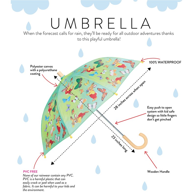 Books to Bed Kids' Richard Scarry Printed Umbrella, Richard Scarry's