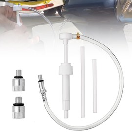 Untere Einheit Getriebe Schmierpumpe, 8cc Handpumpe Ölpumpe Getriebeölpumpe für Marine-Außenborder mit Einem 96,5 cm Großen Metallwirbel und 2 Adaptern