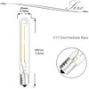 Bonlux LED T6.5 Exit Sign Clear Light Bulbs, 2W E17