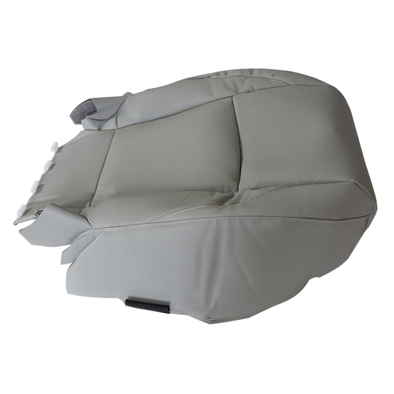 ATUOTPO Driver Side Bottom Leather Perforated Seat Cover Gray #LA15