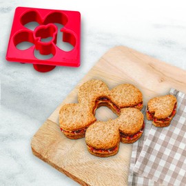 Tovolo Ladybug & Flower Sandwich Shaper, Kid-Friendly, Dishwasher Safe