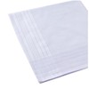 Ricosky Men's Pure White 100% Cotton Handkerchief