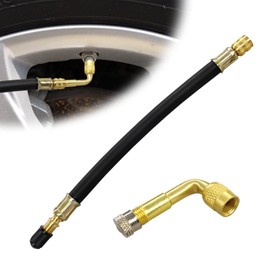 Tire Valve Extension Compatible For Cars Truck Motorcycle Bike 8.25 Inch Tire Valve Extension And 90 Degree Tyre Valve Extension Adaptor