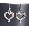 Little Silver Heart Dangle Earrings Love Romance. Jewelry Earrings for