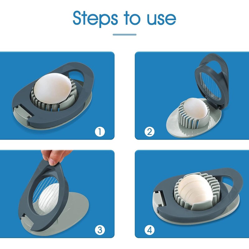 Egg Slicer with Stainless Steel Wire Egg Slicer, Multifunctional Egg