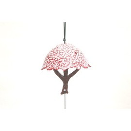 Southern Wind Chimes Cherry Bloom Size: Diameter 95 X Height 100 mm Weight: G Color: Pink