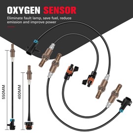 QIJIAUTO O2 Oxygen Sensor Upstream and Downstream 234-4018 234-4019 Compatible with for Buick Century 1997-2000 for Buick Lesabre 1997-2003